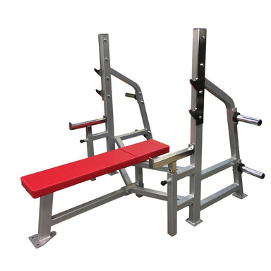 Power Body Olympic Flat Bench Press in Red