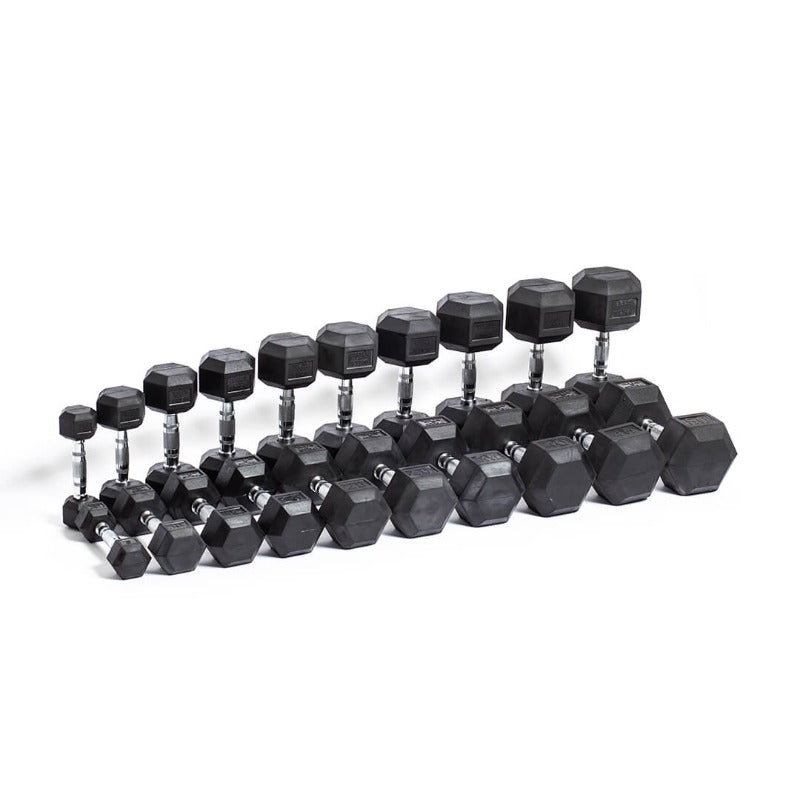 Bells Of Steel Rubber Hex Dumbbell Set