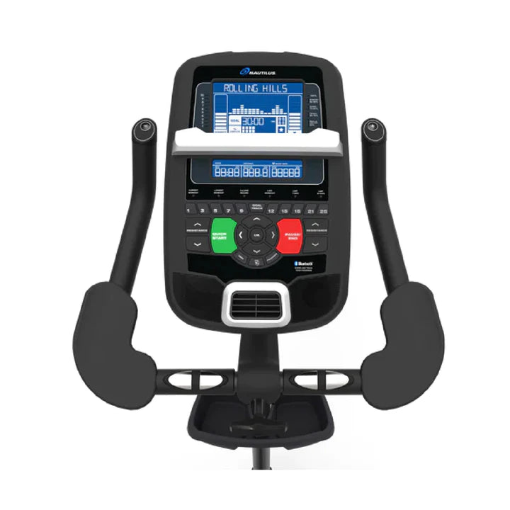 Nautilus U618 Upright Bike Control panel View