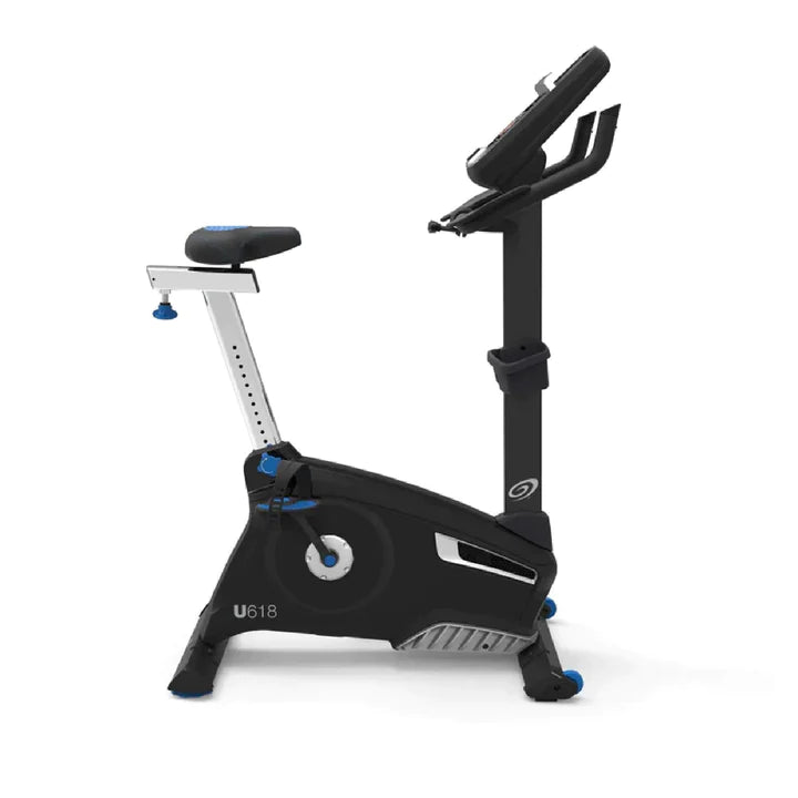 Nautilus U618 Upright Bike Side View