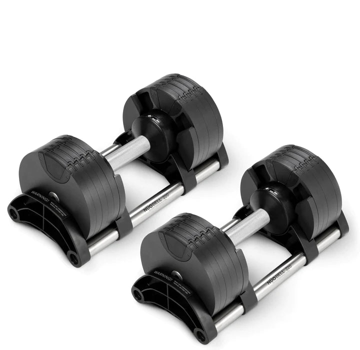 Nuobell Adjustable Dumbbells 550 Standard Angle Stand View