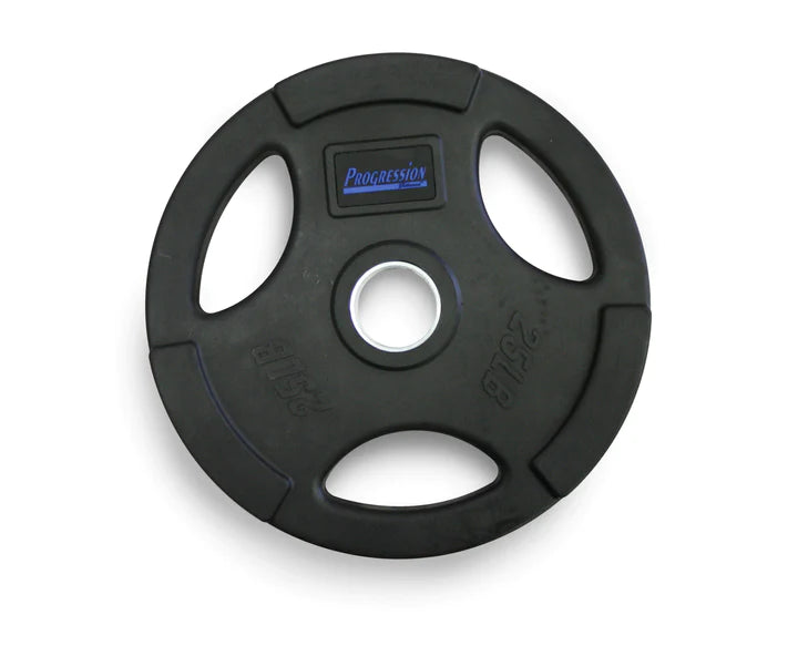 Progression Tri-Grip Olympic Rubber Plate 25