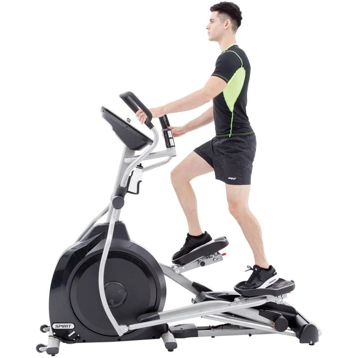 Spirit XE395 Elliptical Trainer Male Action View