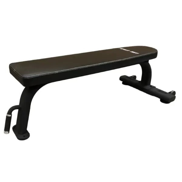 The Power Body XS-10 Flat Bench Side View In Black